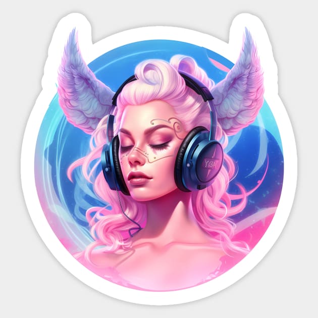 Dreampop Fae DJ Demon Sticker by Brobocop